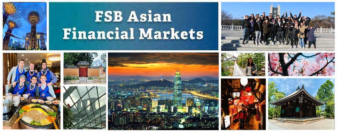 Montage of images from Asia Financial Markets experiences