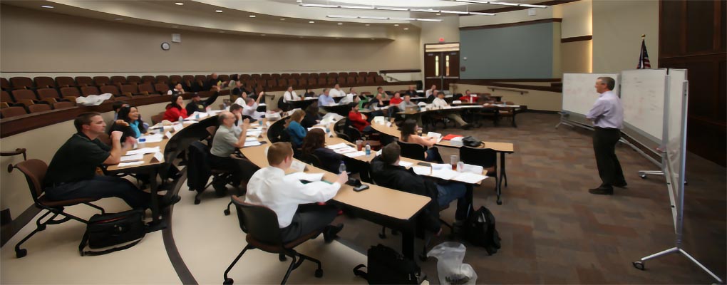 MBA classroom wide shot