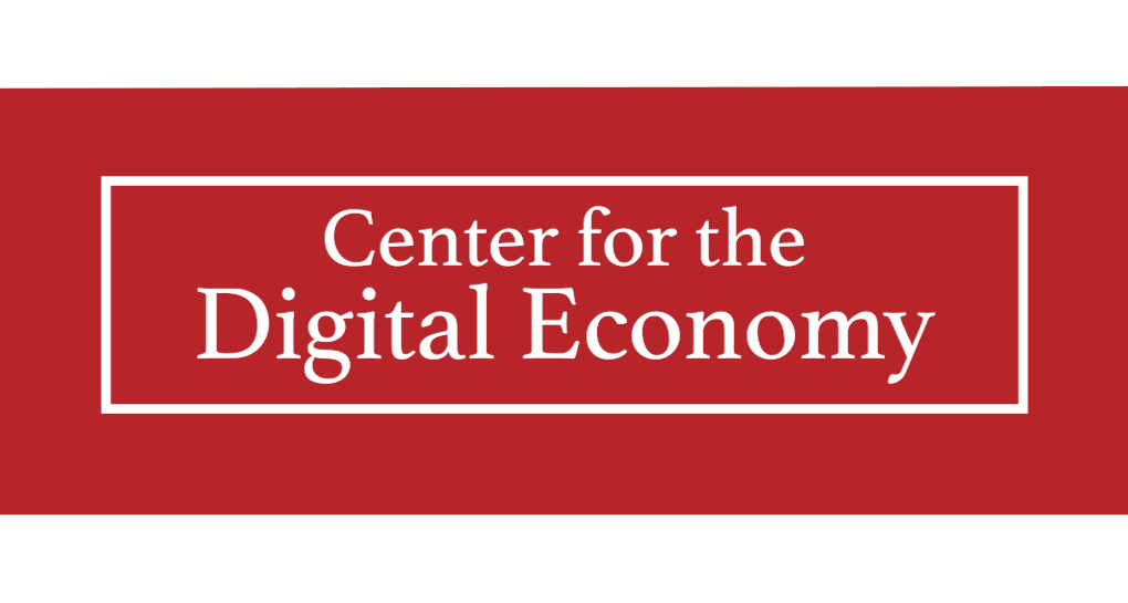 red box with center for the digital economy text