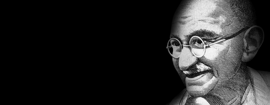 headshot of Gandhi