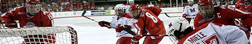 Hockey players in action