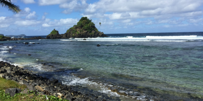 The coast of American Samoa