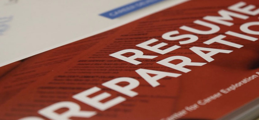 resume preparation cover of folder