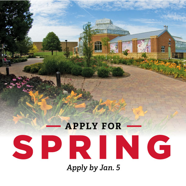 Apply for Spring. Apply by Jan. 5. Miami Hamilton Conservatory