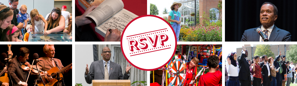Collage of photos from events all over the Miami Hamilton and Middletown campuses. RSVP