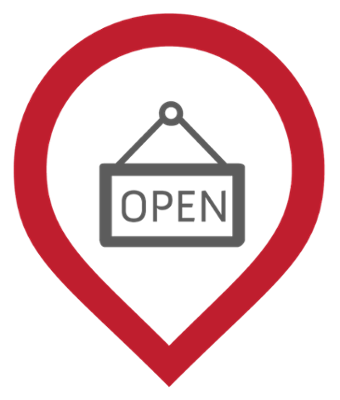 An open sign icon