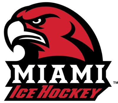 Redhawk logo. Text reads Miami Ice Hockey.