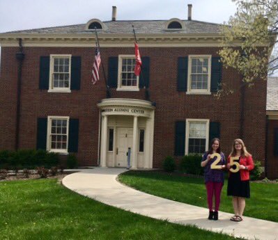 25 days to Commencement! Congrats from Jennifer Ramey & Nicki Russell, advancement staff as well as soon-to-be alumnae! #MiamiOHCountdown https://t.co/OmNcEt9HRC