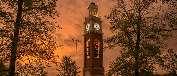 View of Pulley Tower during sunset