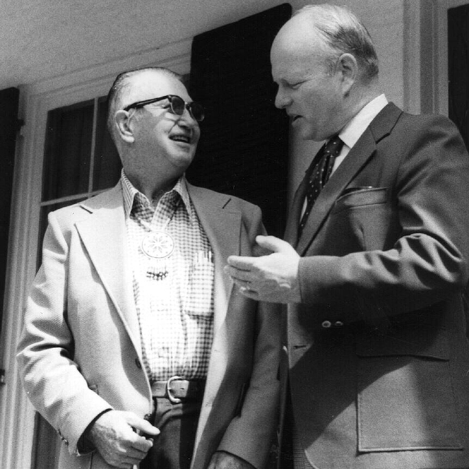 Chief Forest Olds and President Phillip Shriver