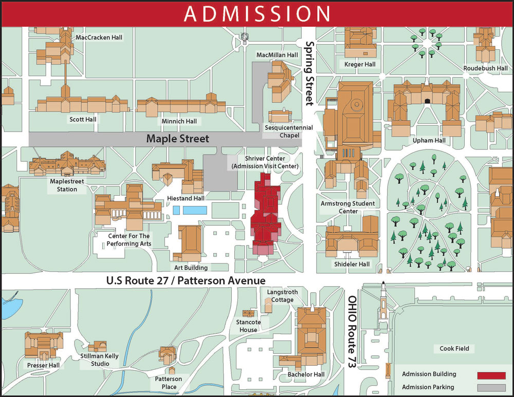 Oxford Campus Maps Miami University