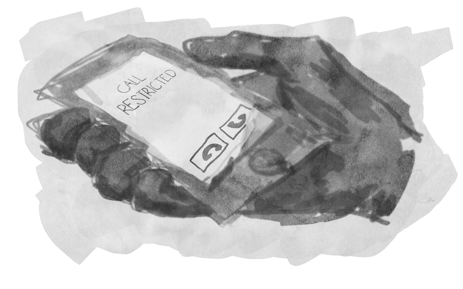 A phone receiving a restricted call