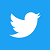 white bird on blue background - twitter logo