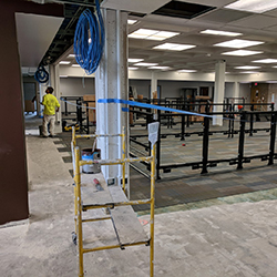 Floor 3 of Hoyt Hall looking rather gutted