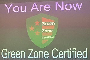 You are now Green Zone certified