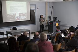 Ms. Chen Zhao gave a presentation about Chinese students at Miami.