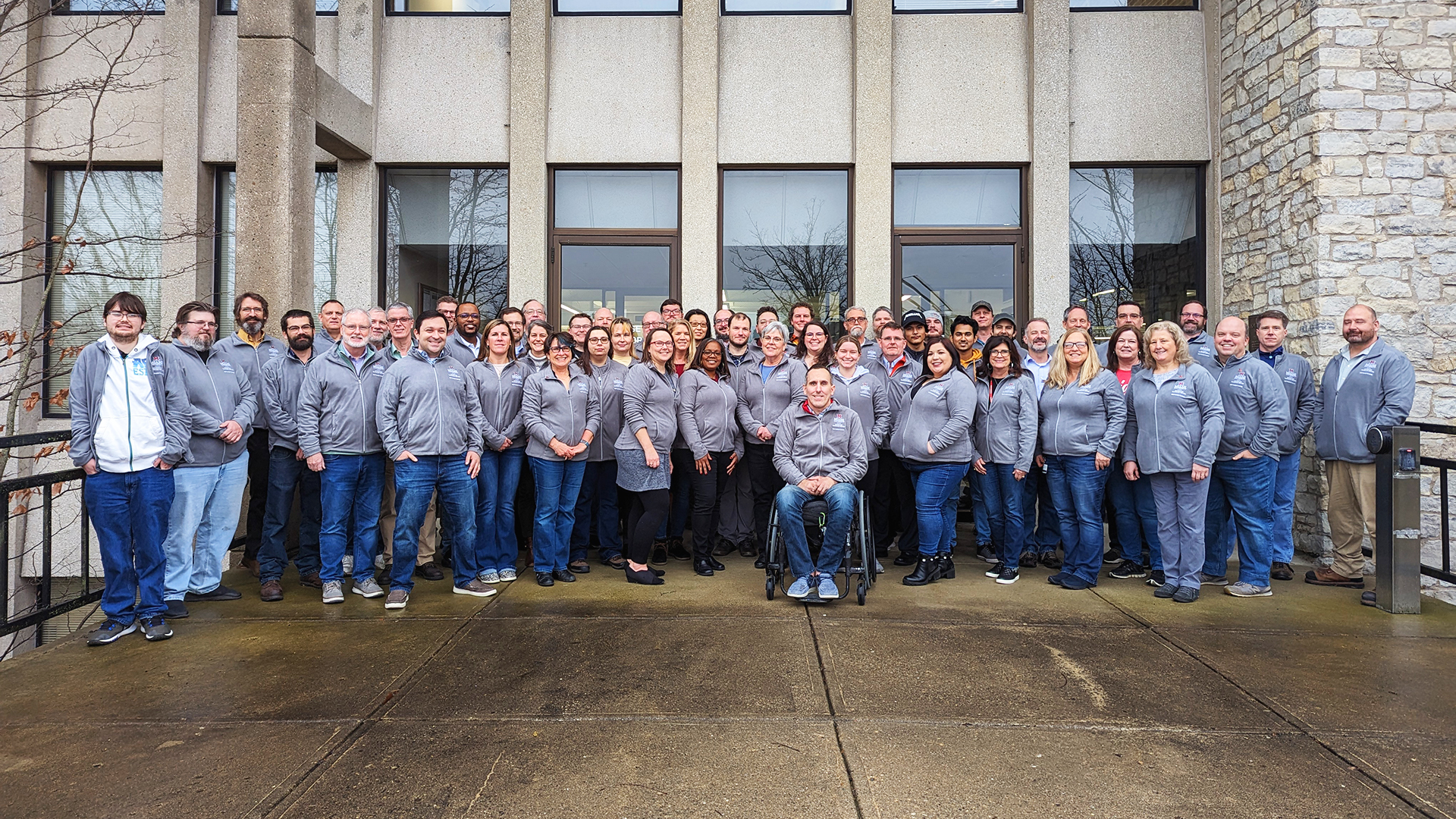 Group photo of IT Services colleagues and friends