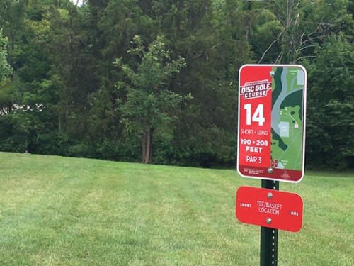 Disc Golf Tee near Hoyt Hall