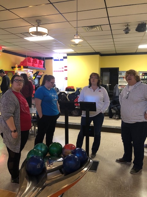 IT Services Bowling 2018 with ATS staff and students