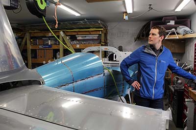 Jeff Toaddy in his workshop