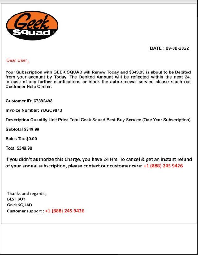 Latest Phishing Scam Impersonates Geek Squad Miami University   Geek Squad Scam 