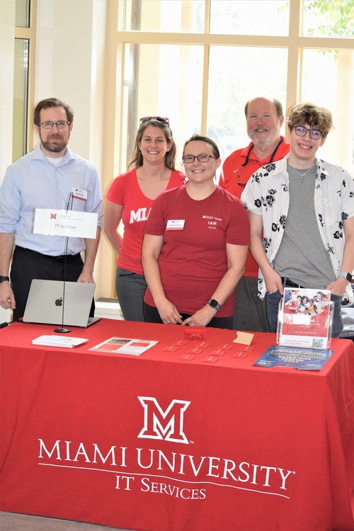 IT Services staff working the orientation resource fair