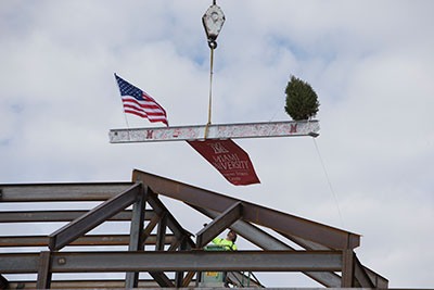 Topping off ceremony.