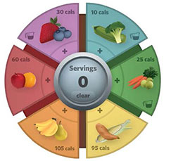 Fruits and Vegetable wheel