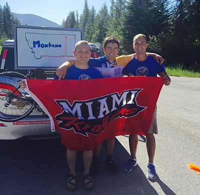 Pi Kapp Phi members bike across American through Journey of Hope.