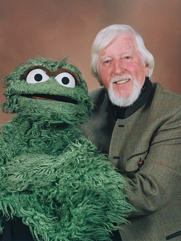 Photo of Carroll Spinney and Oscar the Grouch