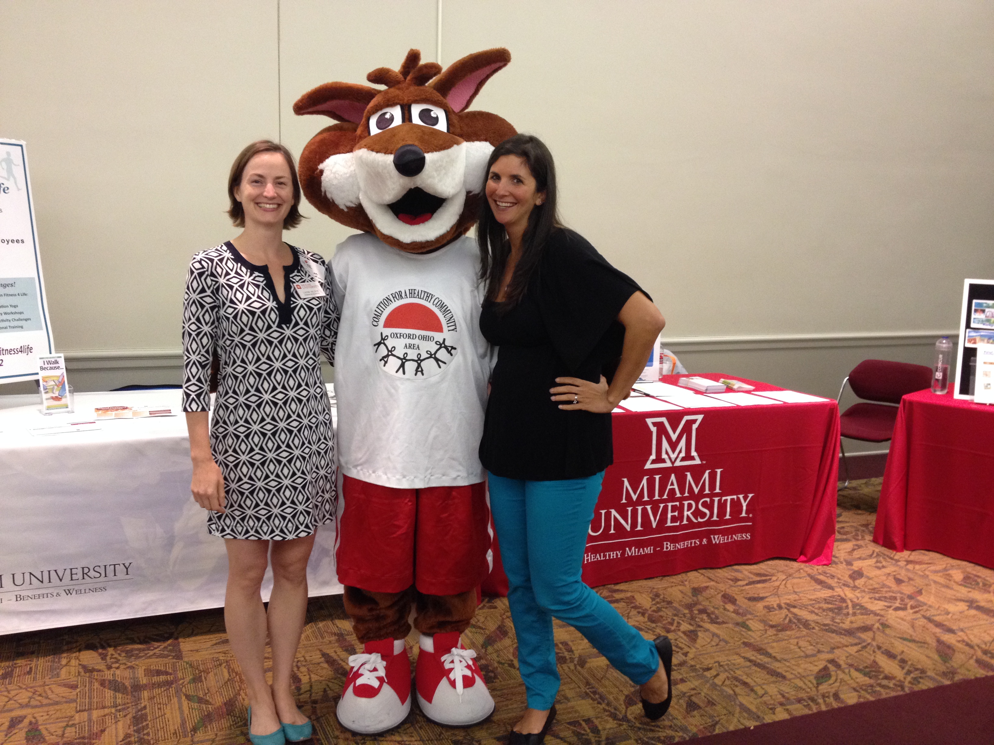 A photo of Cassie Wilson at a wellness fair.