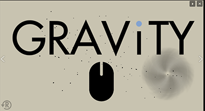 Image of the student-designed digital game Gravity