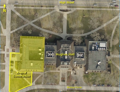 Hughes Hall map