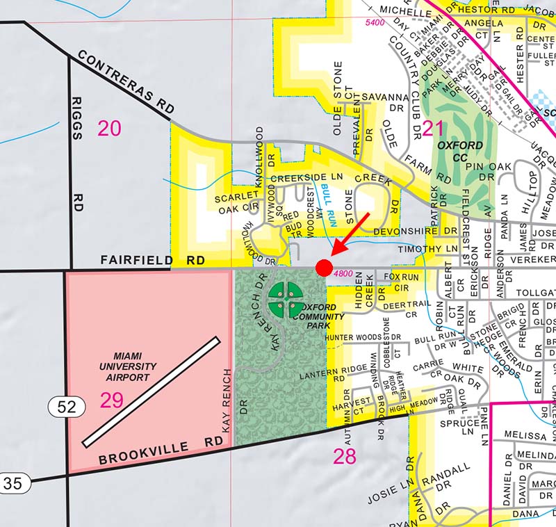 Fairfield Road detour