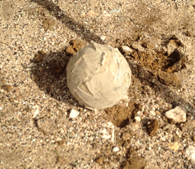 Handmade ball the children use in their games.