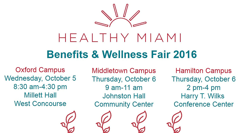 Miami's open enrollment for benefits is Oct. 3-31.