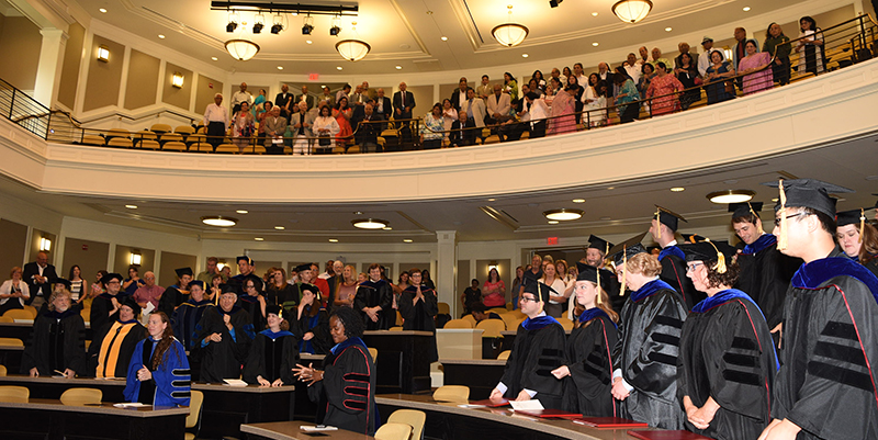 Miami recognized 22 students who received their doctorate degrees.