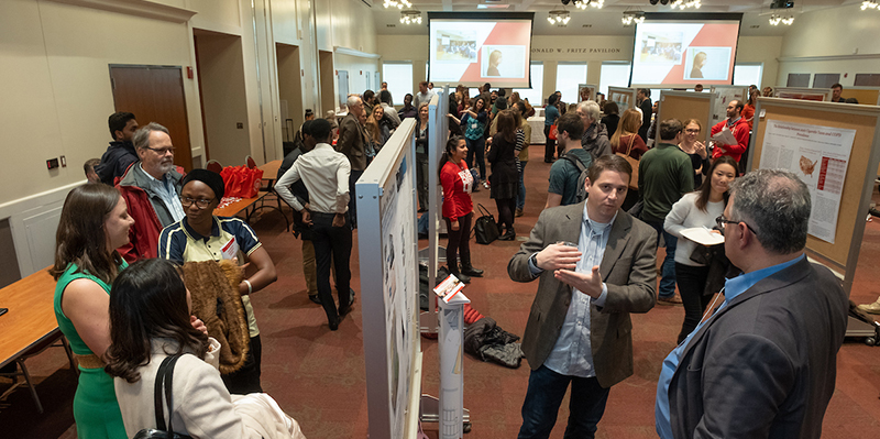 The Graduate Research Forum featured 150 student presenters and 50 alumni judges. 