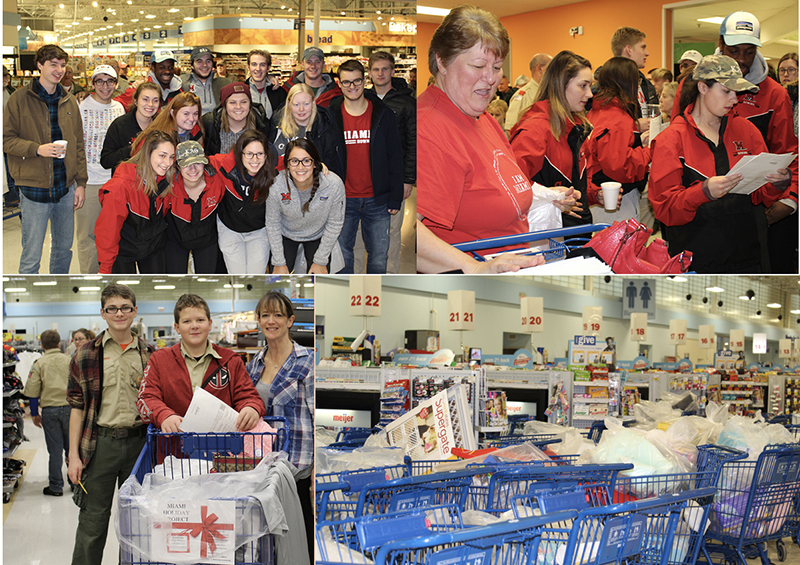 Many volunteers shopped for gifts for the Holiday Project. 