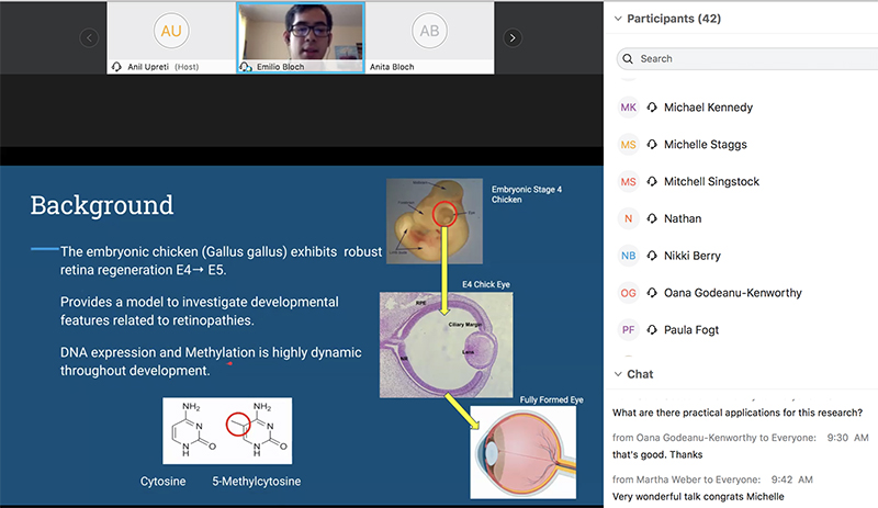 First online Undergraduate Research Forum feedback: 