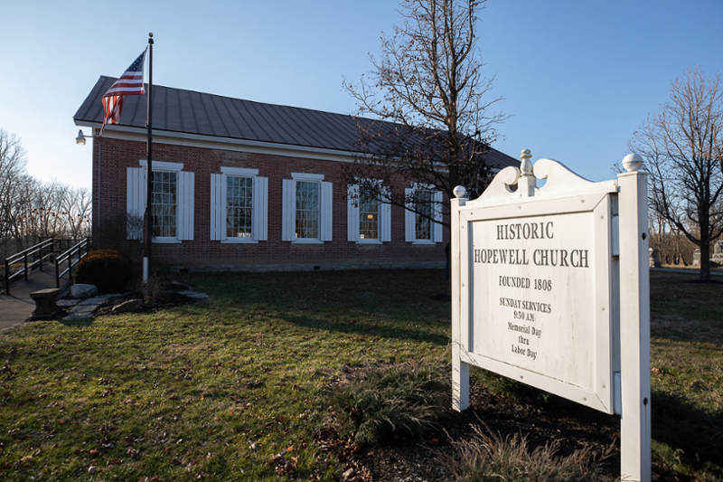 The Historic Hopewell Church.