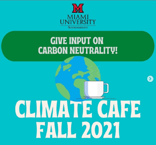Give input on carbon neutrality. Climate cafe fall 2021