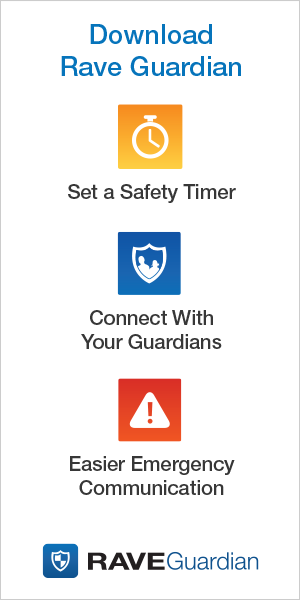 Download Rave Guardian. Set a safety timer, connect with your guardians, and get easier emergency communication.