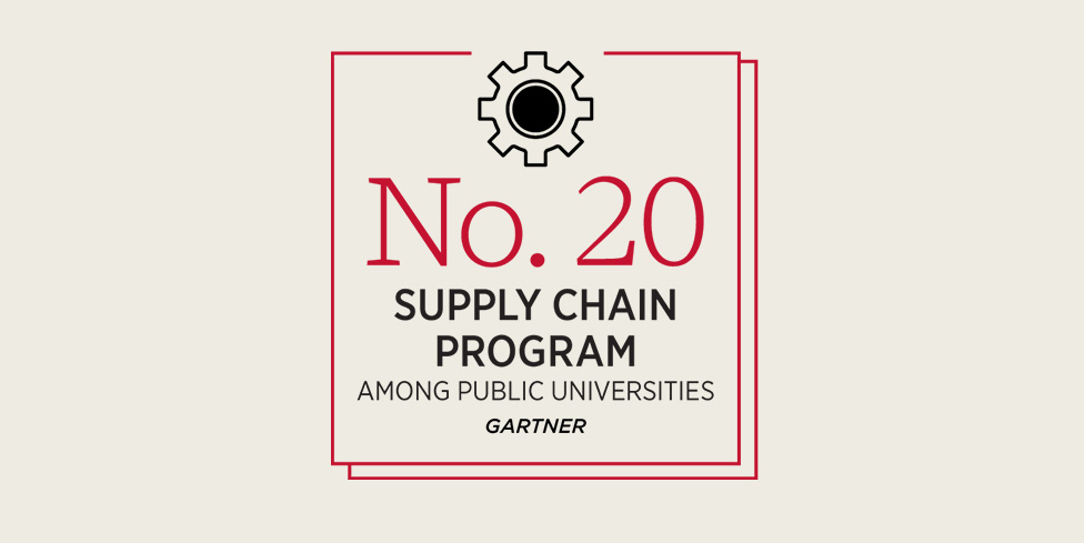 No. 20 Supply Chain Program among public universities. Gartner