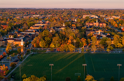 aerial view of cook field