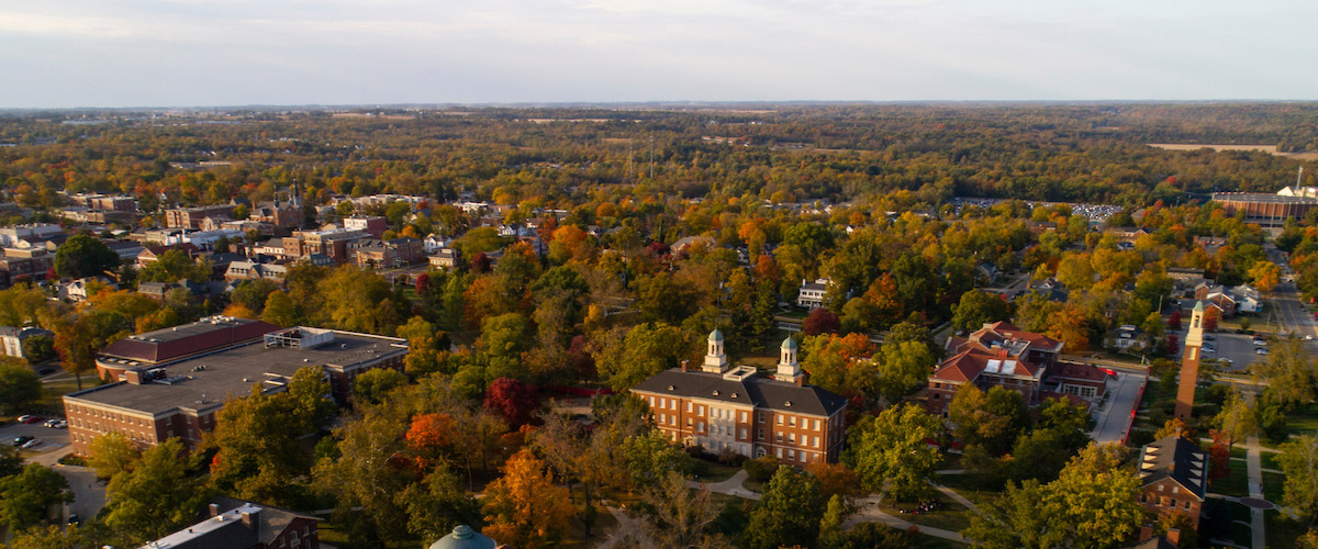 aerial view of campus