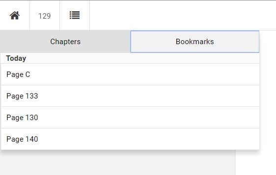 Navigate using the 'Bookmarks' tab.