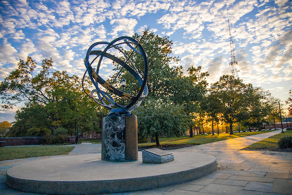 Sundial located on Central Quad