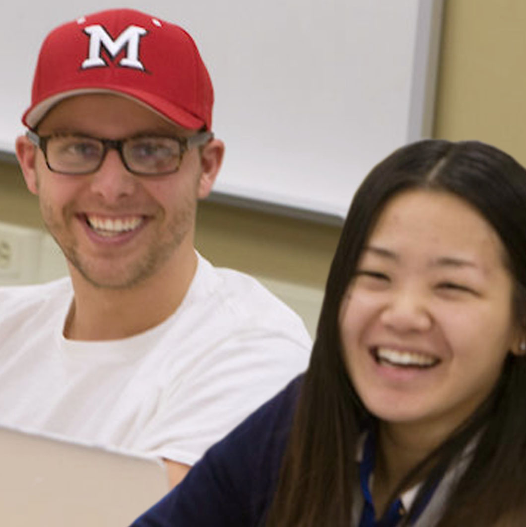 Students in Aimin Wang's statistics class.