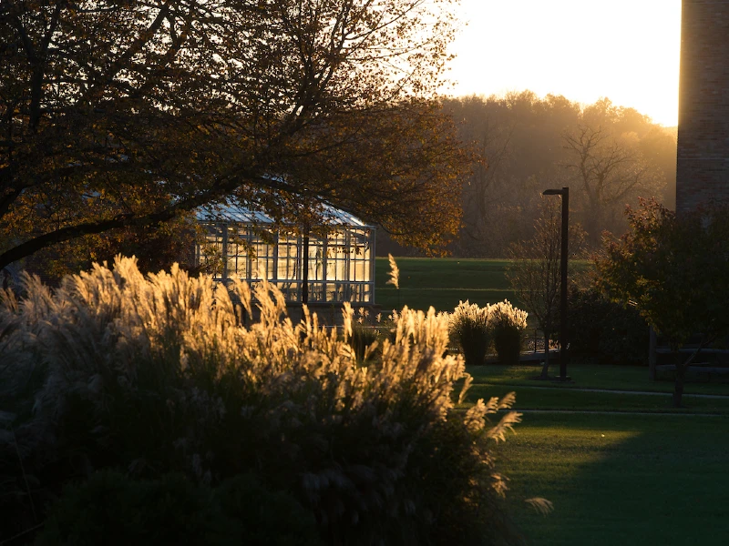 hamilton campus at dusk